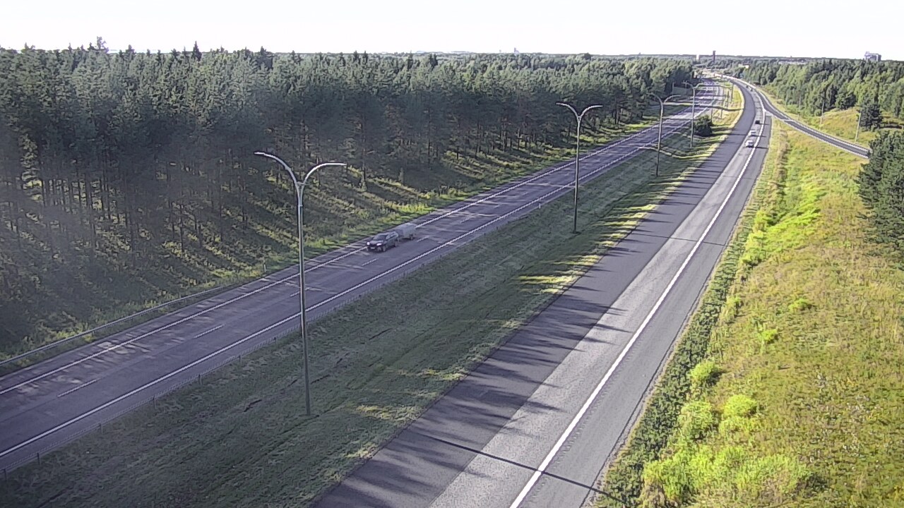Weather Camera Image Väg 4 Uleåborg, Ouluntulli, Oulu, Pohjois-Pohjanmaa