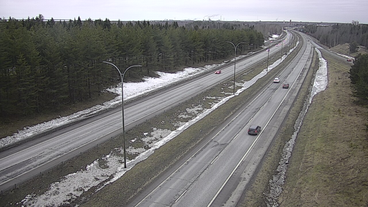 Weather Camera Image Väg 4 Uleåborg, Ouluntulli, Oulu, Pohjois-Pohjanmaa