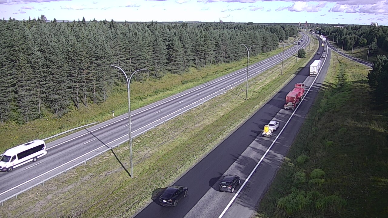 Weather Camera Image Väg 4 Uleåborg, Ouluntulli, Oulu, Pohjois-Pohjanmaa
