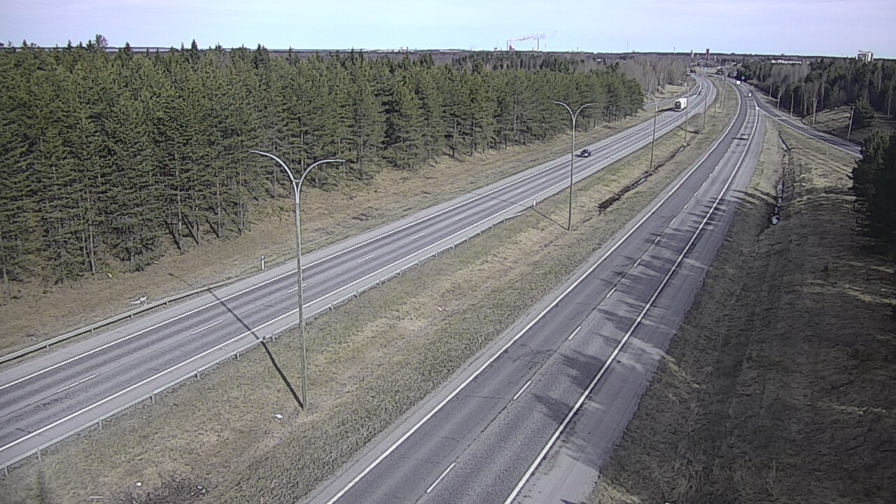 Weather Camera Image Väg 4 Uleåborg, Ouluntulli, Oulu, Pohjois-Pohjanmaa