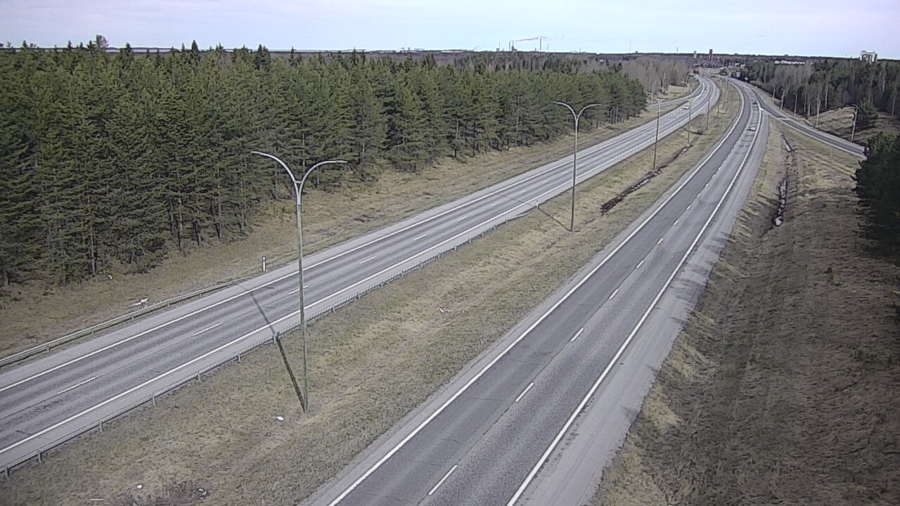 Weather Camera Image Väg 4 Uleåborg, Ouluntulli, Oulu, Pohjois-Pohjanmaa