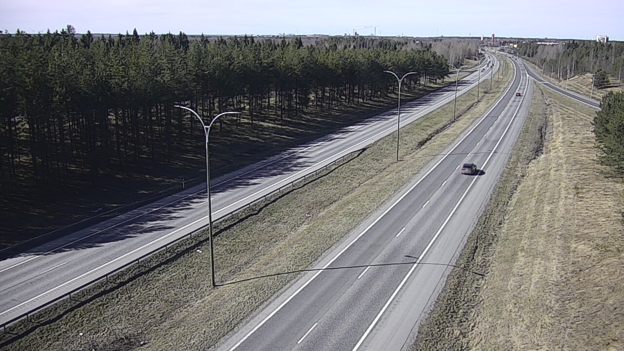 Weather Camera Image Väg 4 Uleåborg, Ouluntulli, Oulu, Pohjois-Pohjanmaa