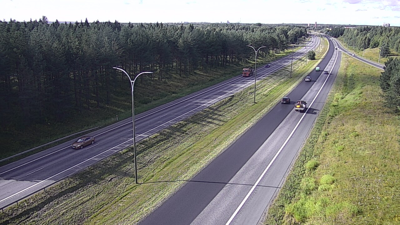 Weather Camera Image Väg 4 Uleåborg, Ouluntulli, Oulu, Pohjois-Pohjanmaa