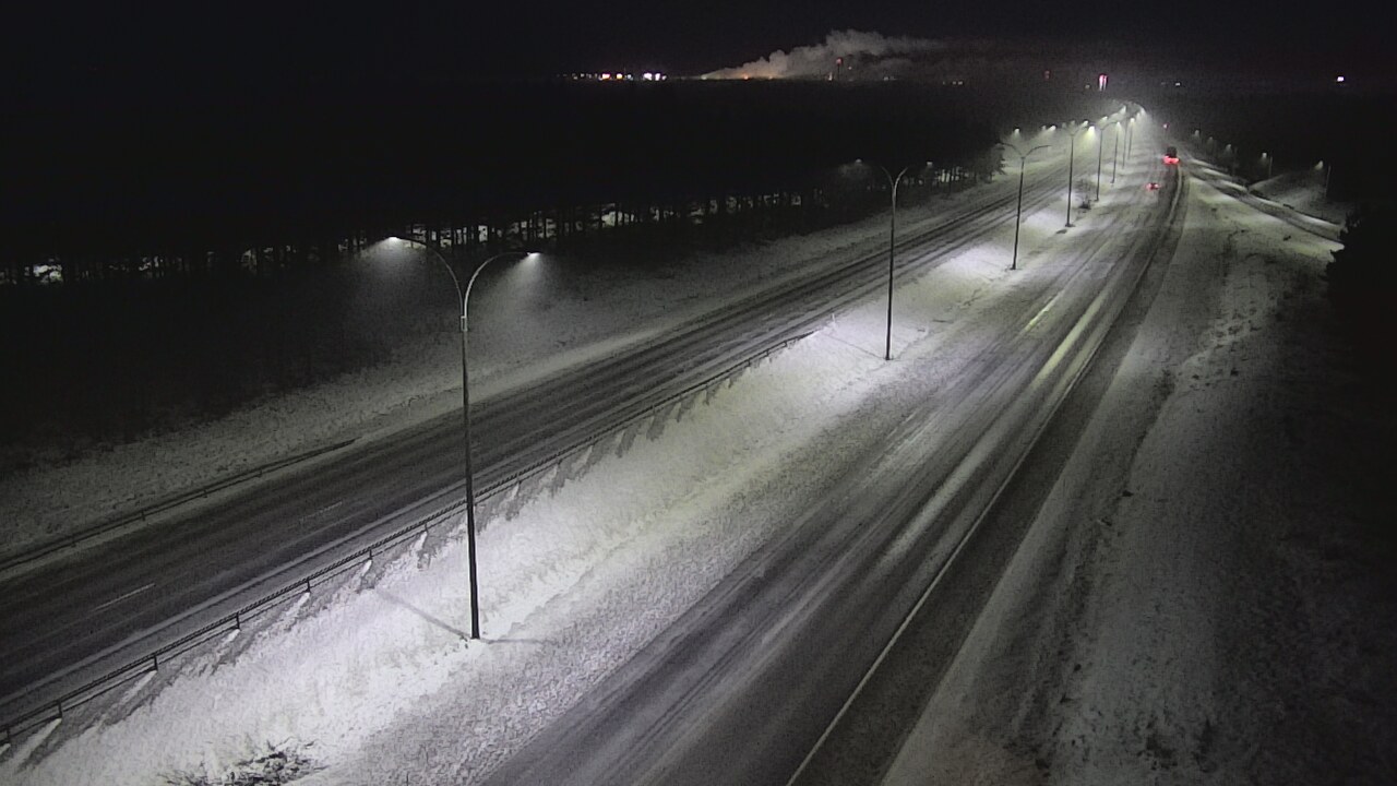 Weather Camera Image Väg 4 Uleåborg, Ouluntulli, Oulu, Pohjois-Pohjanmaa