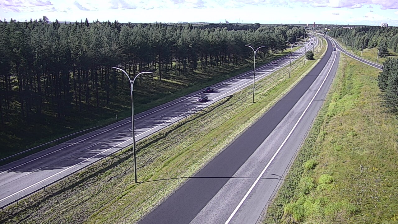 Weather Camera Image Väg 4 Uleåborg, Ouluntulli, Oulu, Pohjois-Pohjanmaa