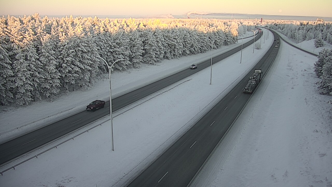 Weather Camera Image Road 4 Oulu, Ouluntulli, Oulu, Pohjois-Pohjanmaa