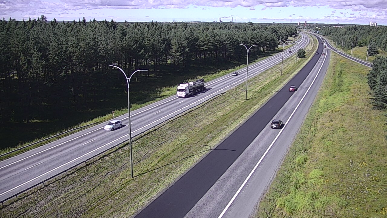 Weather Camera Image Väg 4 Uleåborg, Ouluntulli, Oulu, Pohjois-Pohjanmaa