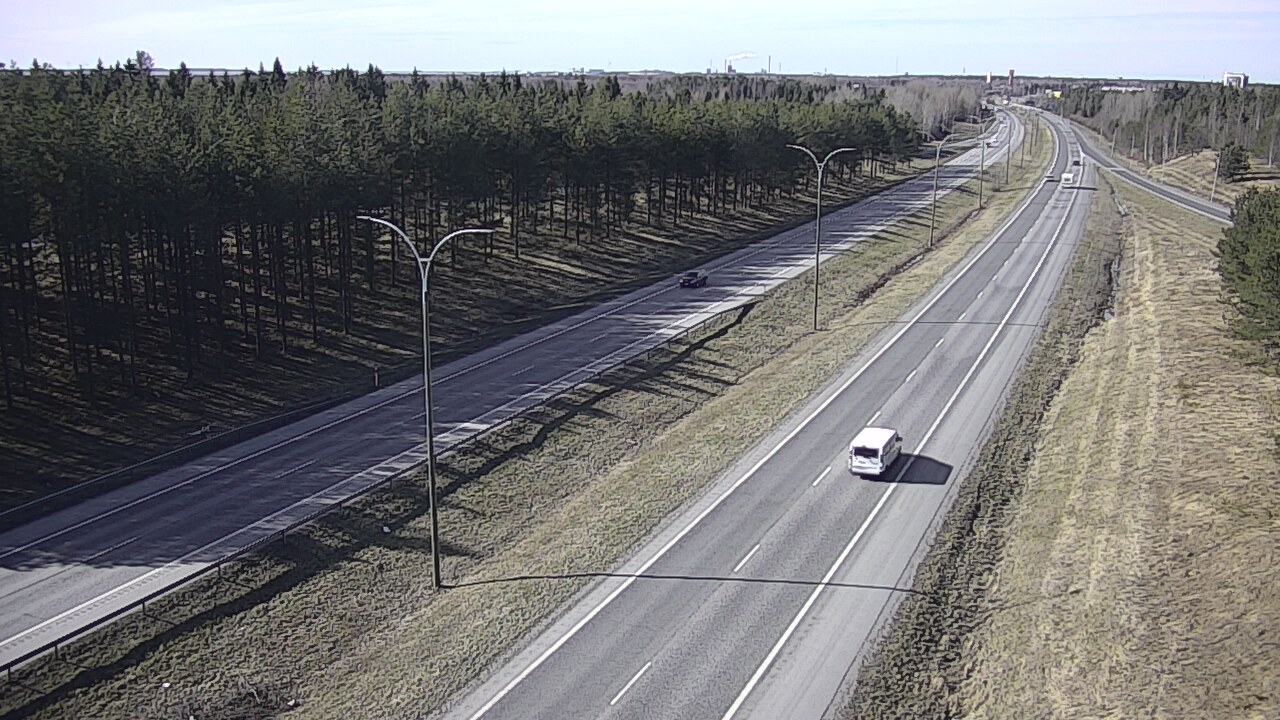 Weather Camera Image Väg 4 Uleåborg, Ouluntulli, Oulu, Pohjois-Pohjanmaa