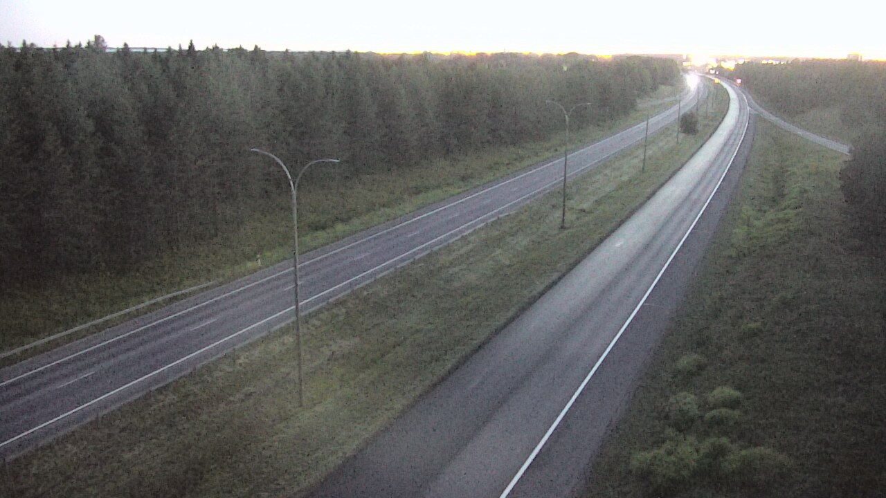 Weather Camera Image Väg 4 Uleåborg, Ouluntulli, Oulu, Pohjois-Pohjanmaa