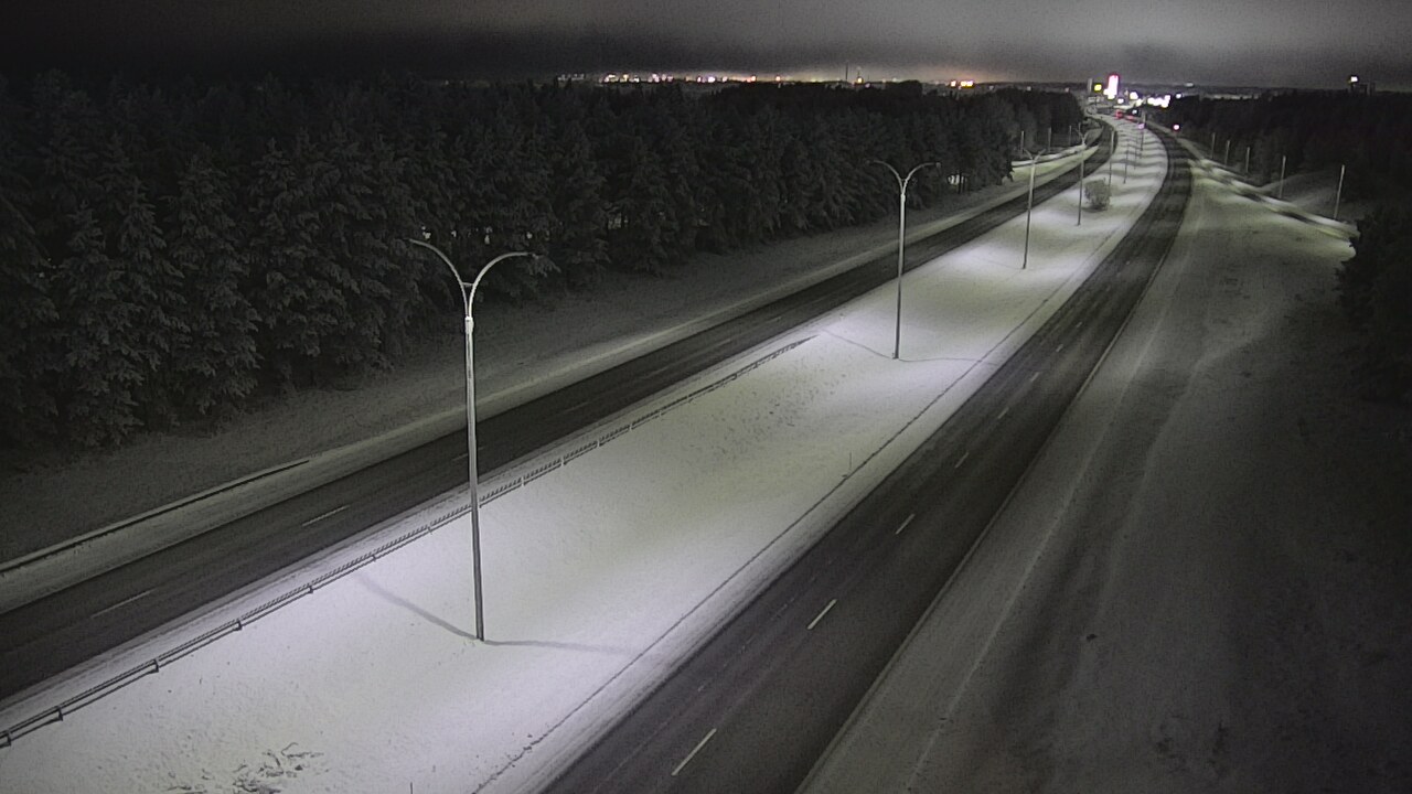 Weather Camera Image Road 4 Oulu, Ouluntulli, Oulu, Pohjois-Pohjanmaa