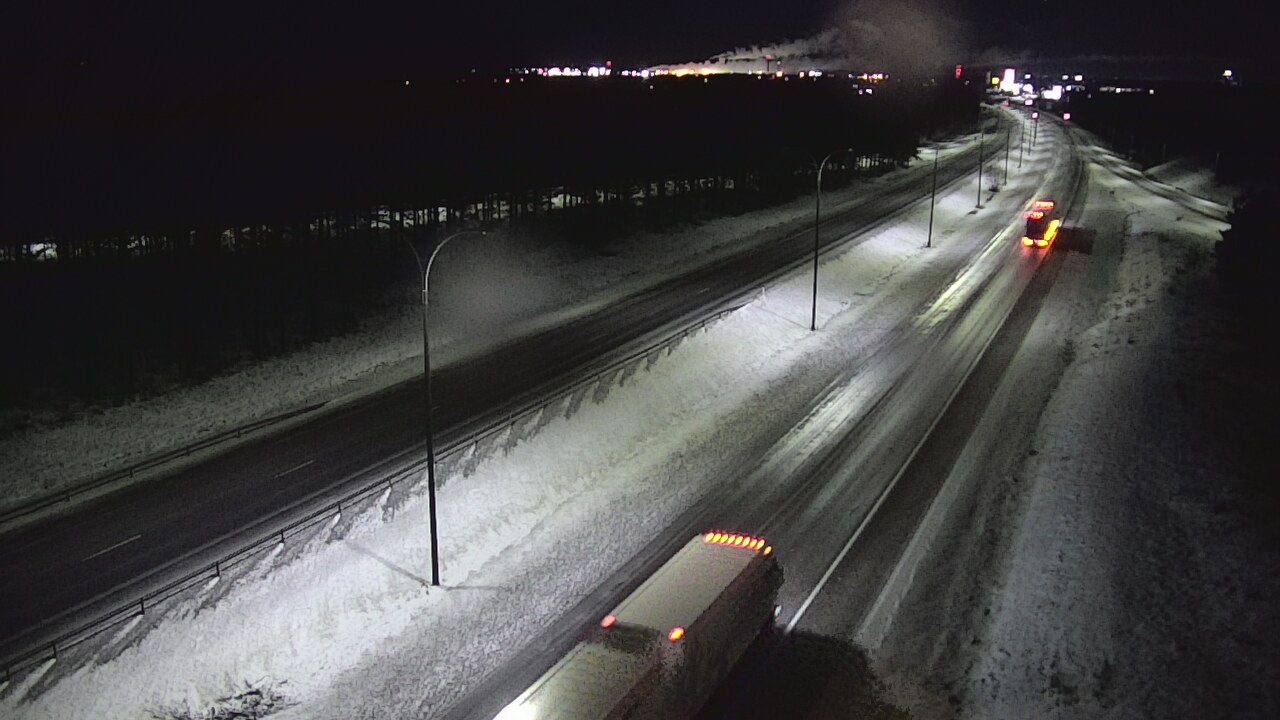 Weather Camera Image Väg 4 Uleåborg, Ouluntulli, Oulu, Pohjois-Pohjanmaa