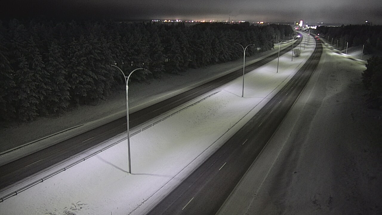 Weather Camera Image Road 4 Oulu, Ouluntulli, Oulu, Pohjois-Pohjanmaa