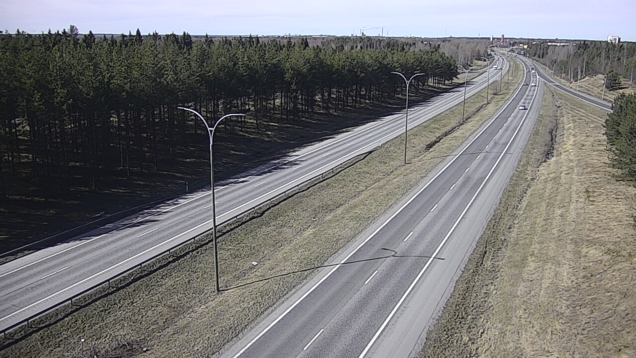 Weather Camera Image Väg 4 Uleåborg, Ouluntulli, Oulu, Pohjois-Pohjanmaa