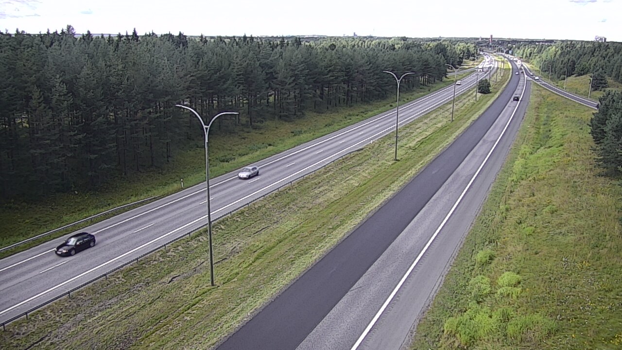 Weather Camera Image Väg 4 Uleåborg, Ouluntulli, Oulu, Pohjois-Pohjanmaa