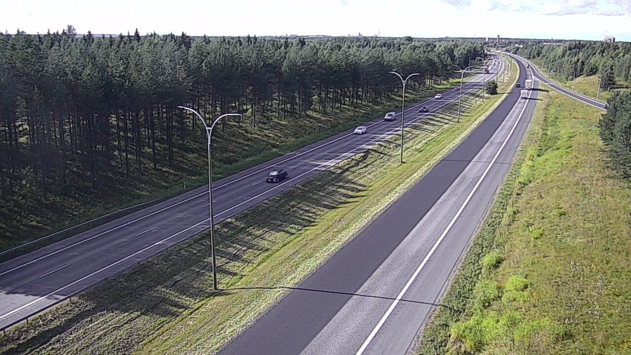 Weather Camera Image Väg 4 Uleåborg, Ouluntulli, Oulu, Pohjois-Pohjanmaa