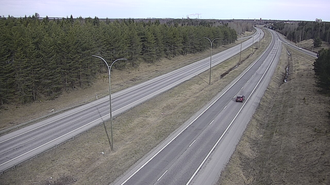 Weather Camera Image Väg 4 Uleåborg, Ouluntulli, Oulu, Pohjois-Pohjanmaa