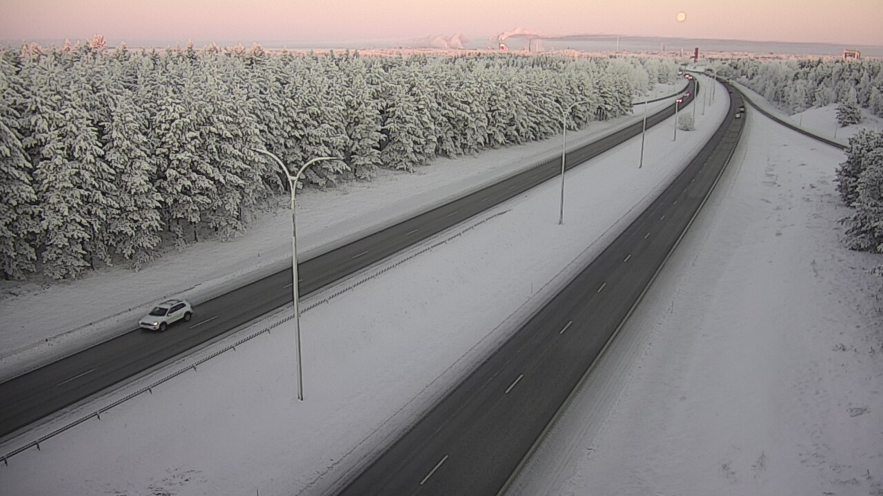 Weather Camera Image Road 4 Oulu, Ouluntulli, Oulu, Pohjois-Pohjanmaa