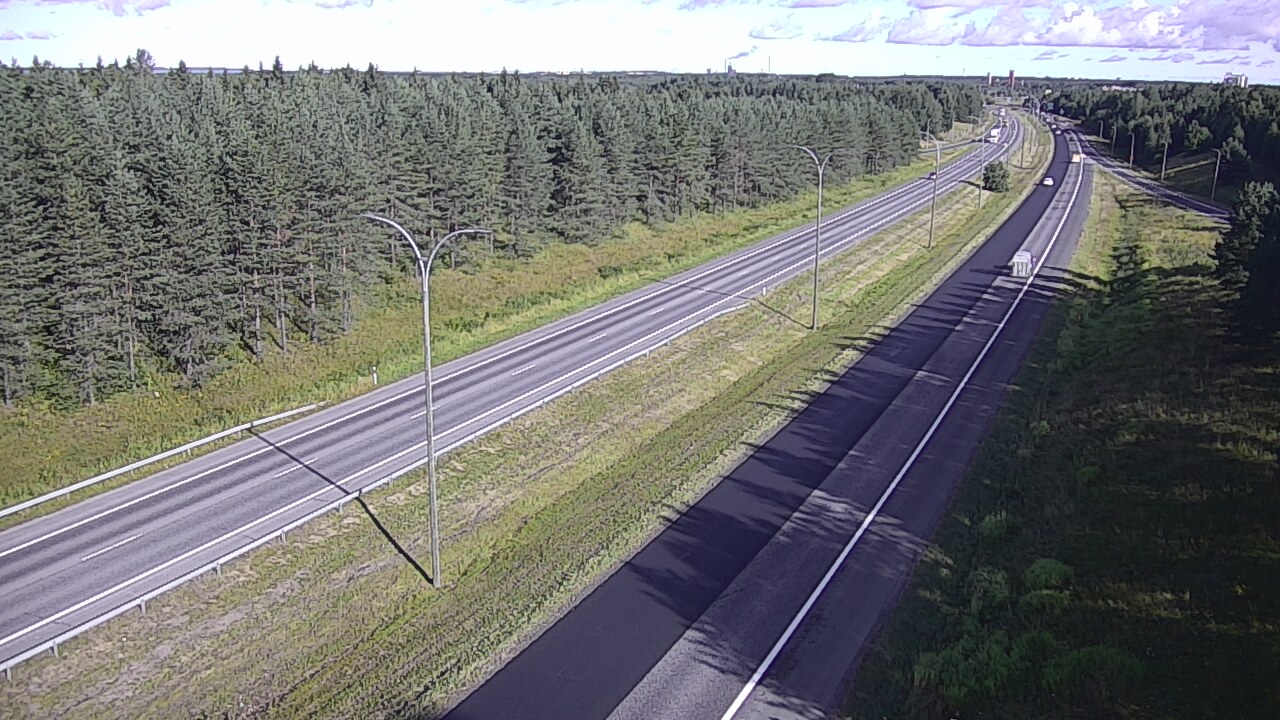 Weather Camera Image Väg 4 Uleåborg, Ouluntulli, Oulu, Pohjois-Pohjanmaa