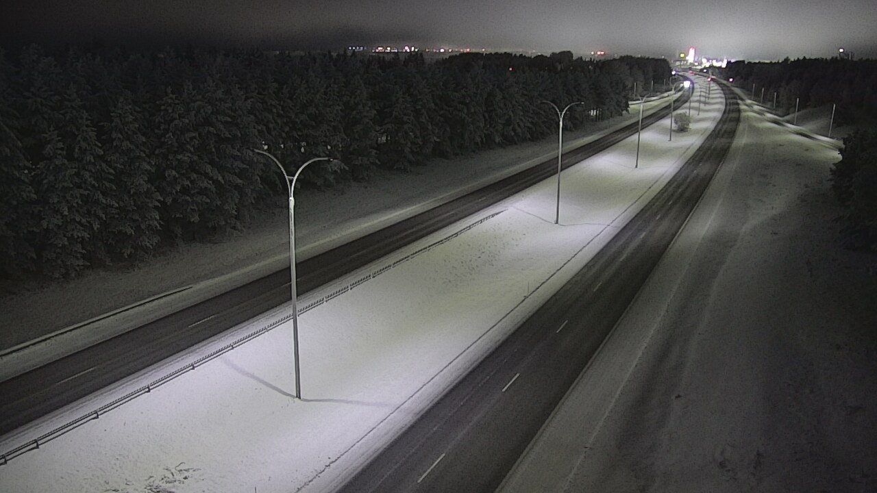 Weather Camera Image Road 4 Oulu, Ouluntulli, Oulu, Pohjois-Pohjanmaa