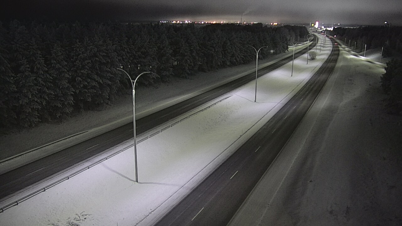 Weather Camera Image Road 4 Oulu, Ouluntulli, Oulu, Pohjois-Pohjanmaa