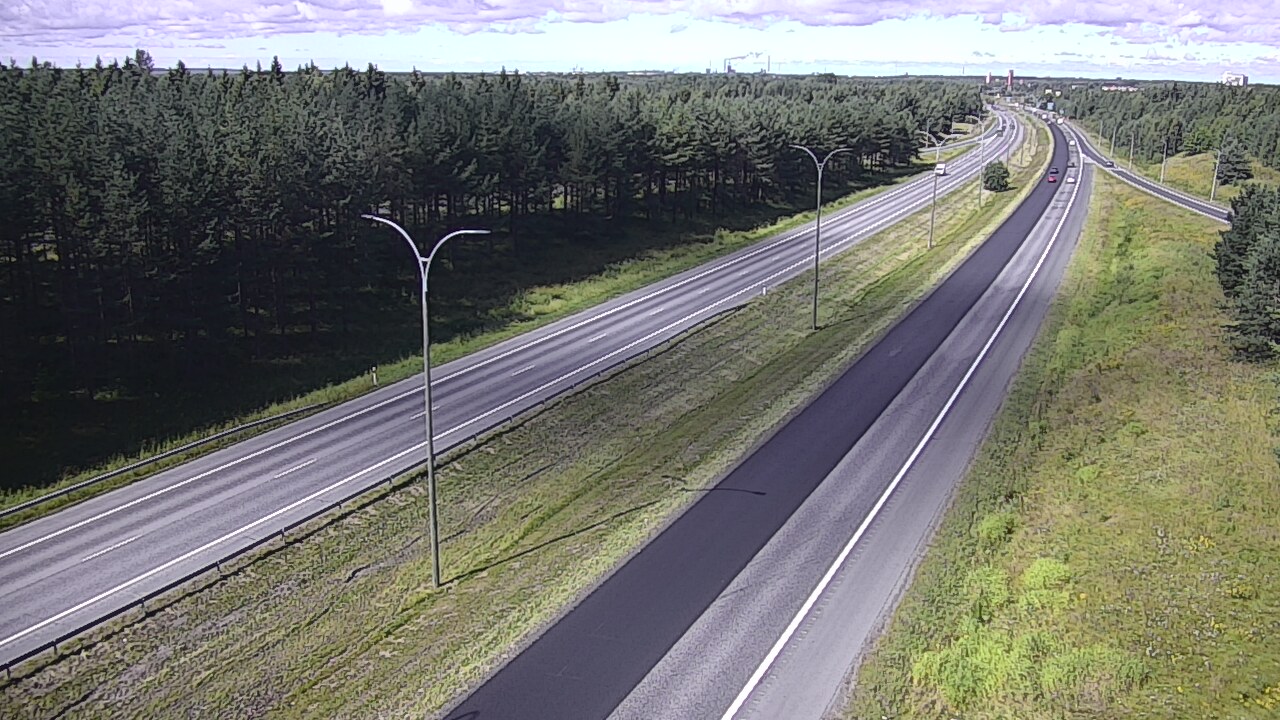 Weather Camera Image Väg 4 Uleåborg, Ouluntulli, Oulu, Pohjois-Pohjanmaa
