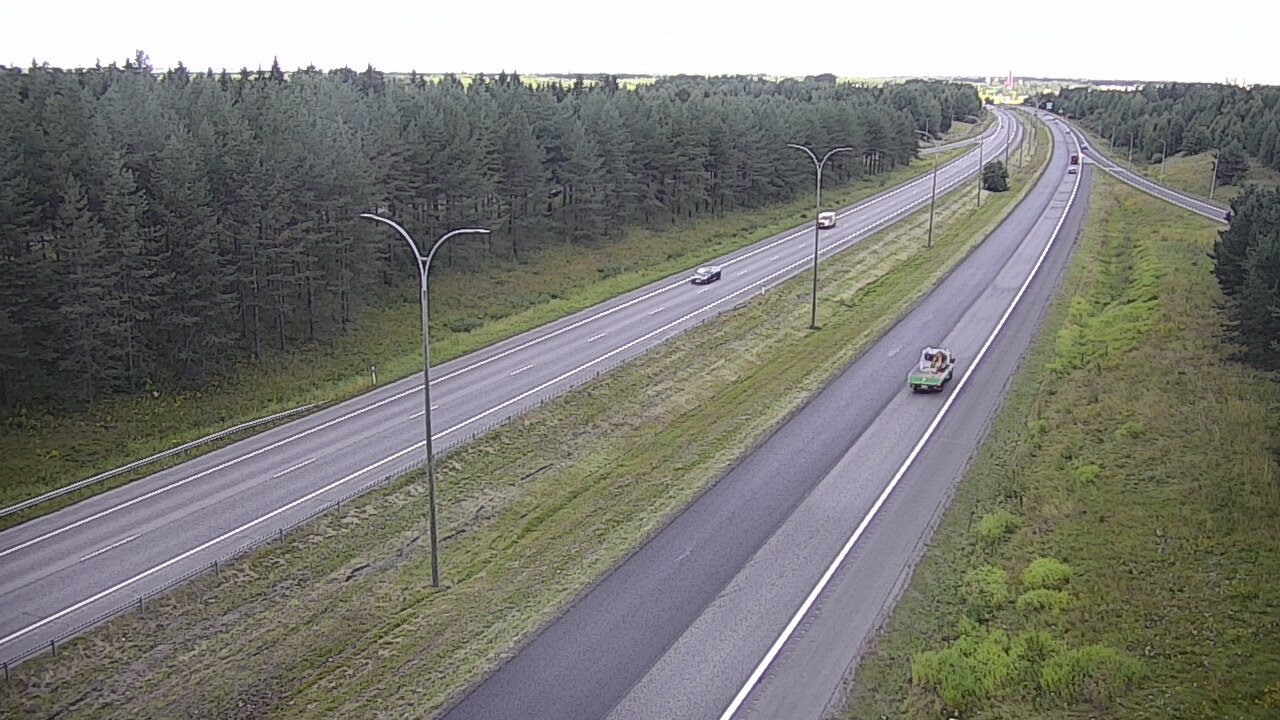 Weather Camera Image Väg 4 Uleåborg, Ouluntulli, Oulu, Pohjois-Pohjanmaa