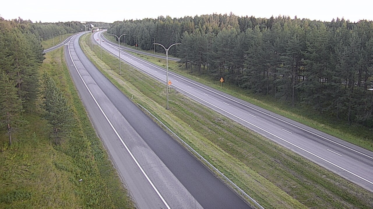 Weather Camera Image Väg 4 Uleåborg, Ouluntulli, Oulu, Pohjois-Pohjanmaa