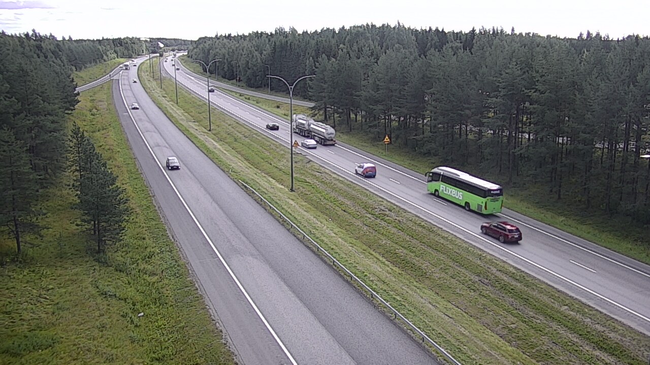 Weather Camera Image Väg 4 Uleåborg, Ouluntulli, Oulu, Pohjois-Pohjanmaa