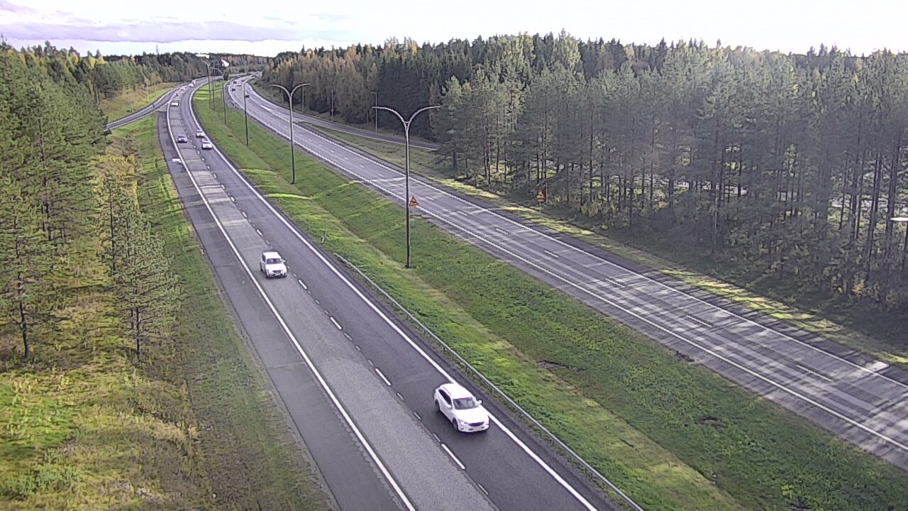 Weather Camera Image Väg 4 Uleåborg, Ouluntulli, Oulu, Pohjois-Pohjanmaa