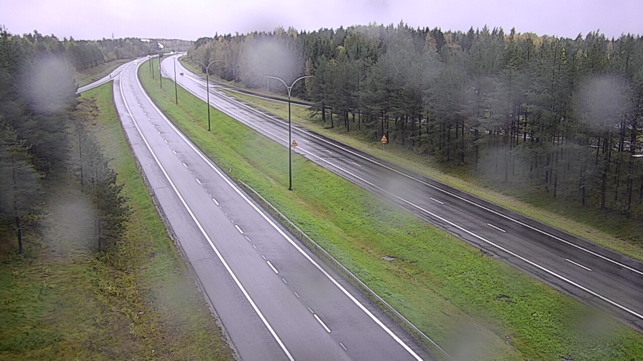 Weather Camera Image Väg 4 Uleåborg, Ouluntulli, Oulu, Pohjois-Pohjanmaa