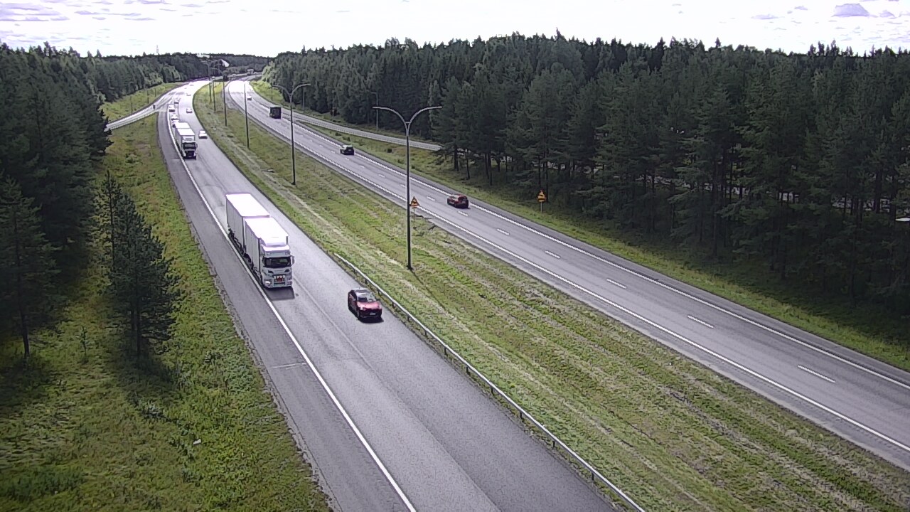 Weather Camera Image Väg 4 Uleåborg, Ouluntulli, Oulu, Pohjois-Pohjanmaa