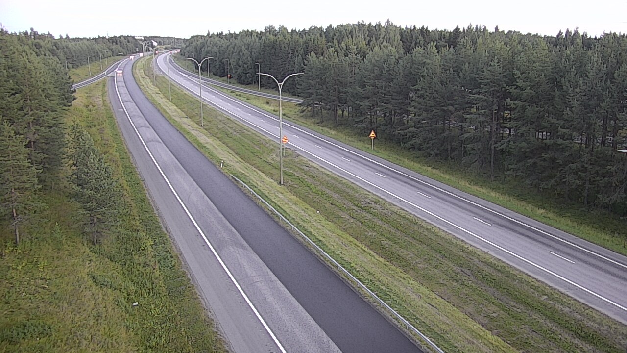 Weather Camera Image Väg 4 Uleåborg, Ouluntulli, Oulu, Pohjois-Pohjanmaa
