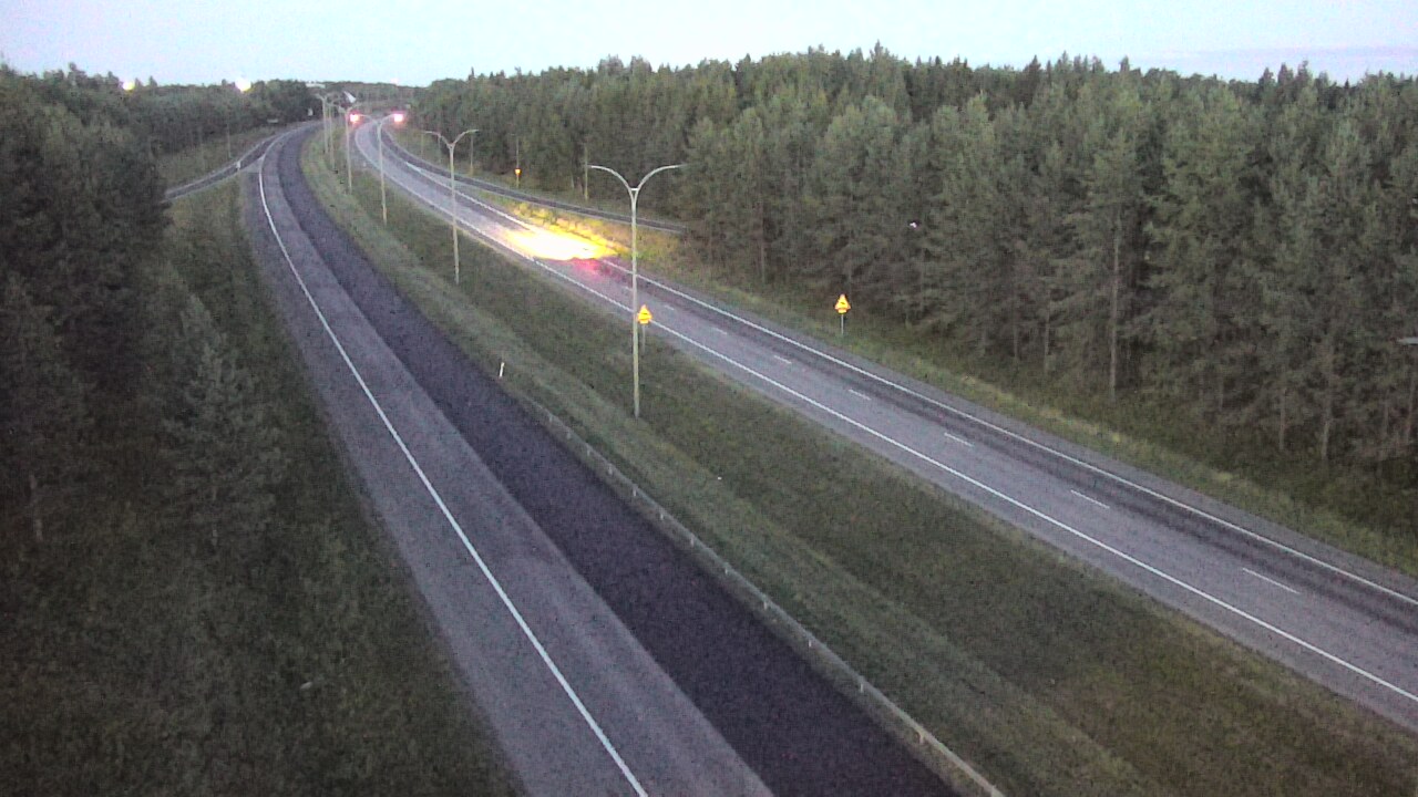 Weather Camera Image Väg 4 Uleåborg, Ouluntulli, Oulu, Pohjois-Pohjanmaa