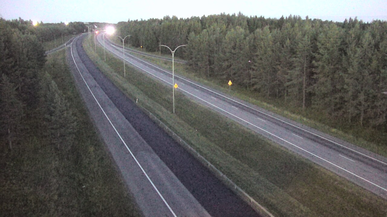 Weather Camera Image Väg 4 Uleåborg, Ouluntulli, Oulu, Pohjois-Pohjanmaa
