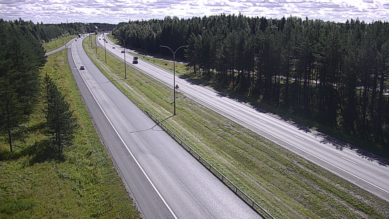 Weather Camera Image Väg 4 Uleåborg, Ouluntulli, Oulu, Pohjois-Pohjanmaa
