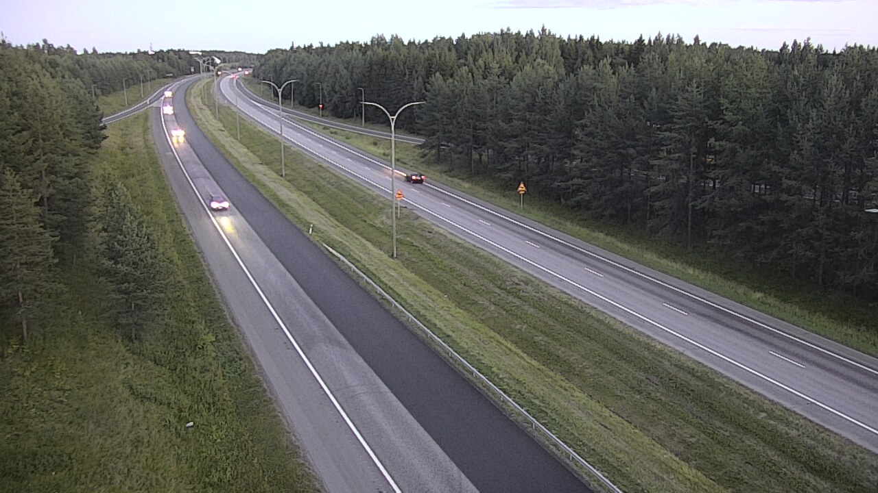 Weather Camera Image Väg 4 Uleåborg, Ouluntulli, Oulu, Pohjois-Pohjanmaa