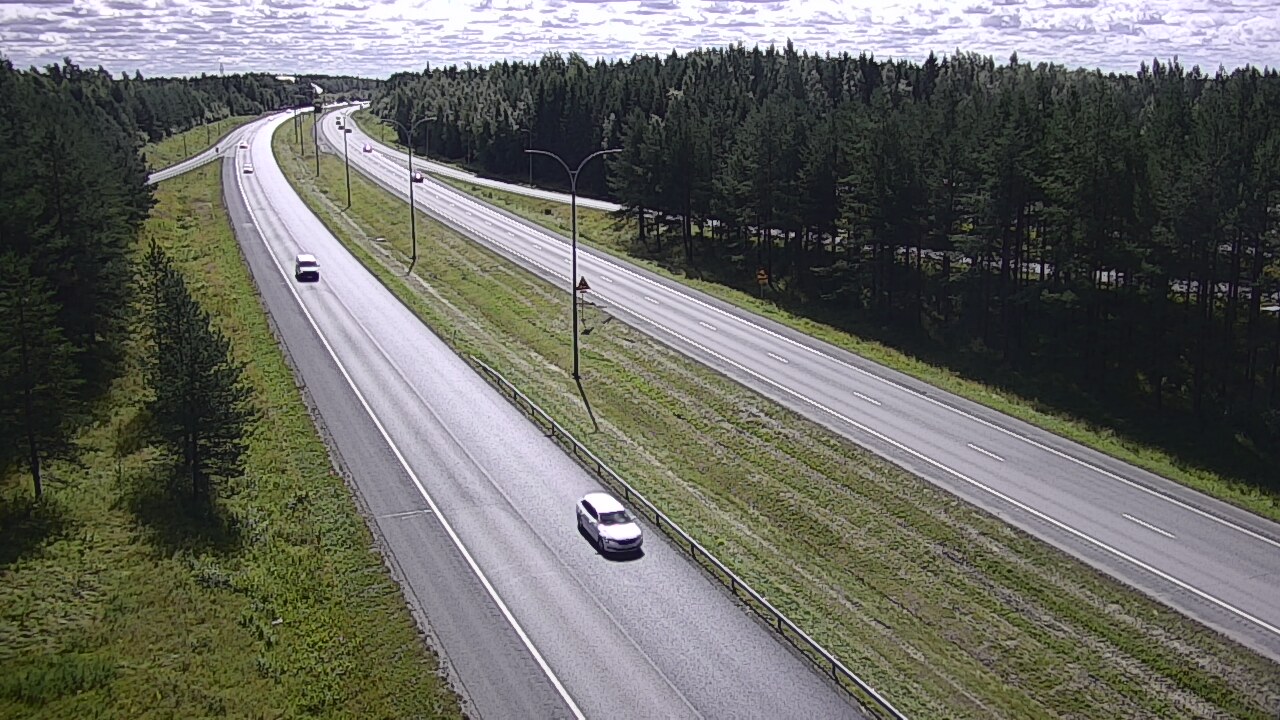 Weather Camera Image Väg 4 Uleåborg, Ouluntulli, Oulu, Pohjois-Pohjanmaa