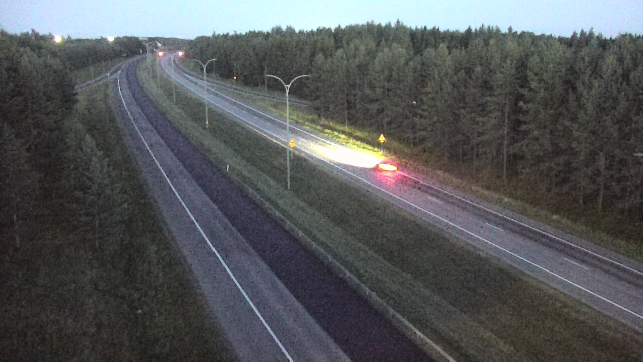 Weather Camera Image Väg 4 Uleåborg, Ouluntulli, Oulu, Pohjois-Pohjanmaa