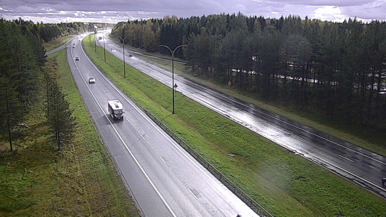 Weather Camera Image Väg 4 Uleåborg, Ouluntulli, Oulu, Pohjois-Pohjanmaa