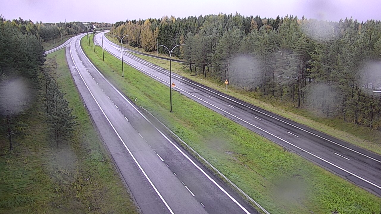 Weather Camera Image Väg 4 Uleåborg, Ouluntulli, Oulu, Pohjois-Pohjanmaa