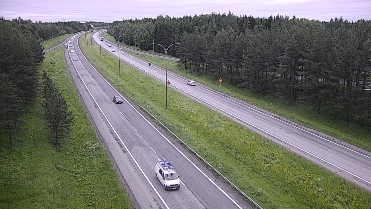 Weather Camera Image Road 4 Oulu, Ouluntulli, Oulu, Pohjois-Pohjanmaa