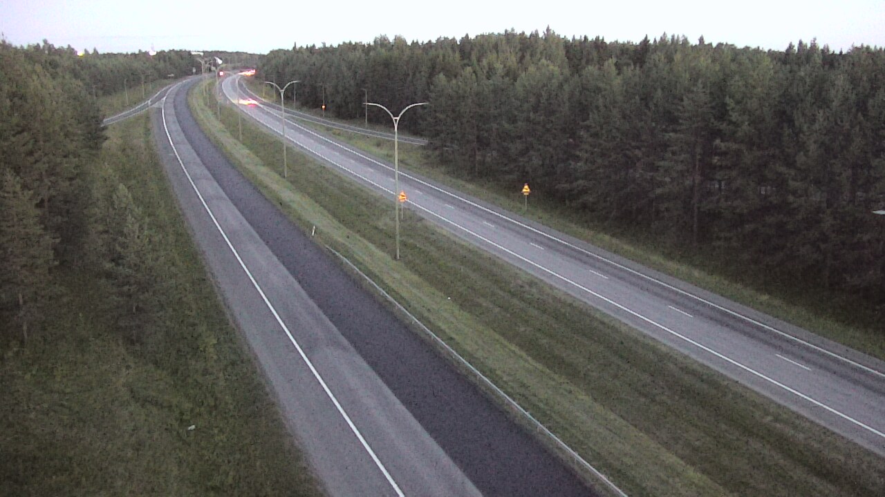 Weather Camera Image Väg 4 Uleåborg, Ouluntulli, Oulu, Pohjois-Pohjanmaa