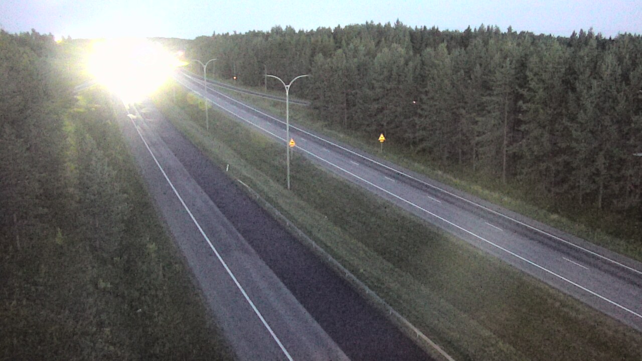 Weather Camera Image Väg 4 Uleåborg, Ouluntulli, Oulu, Pohjois-Pohjanmaa