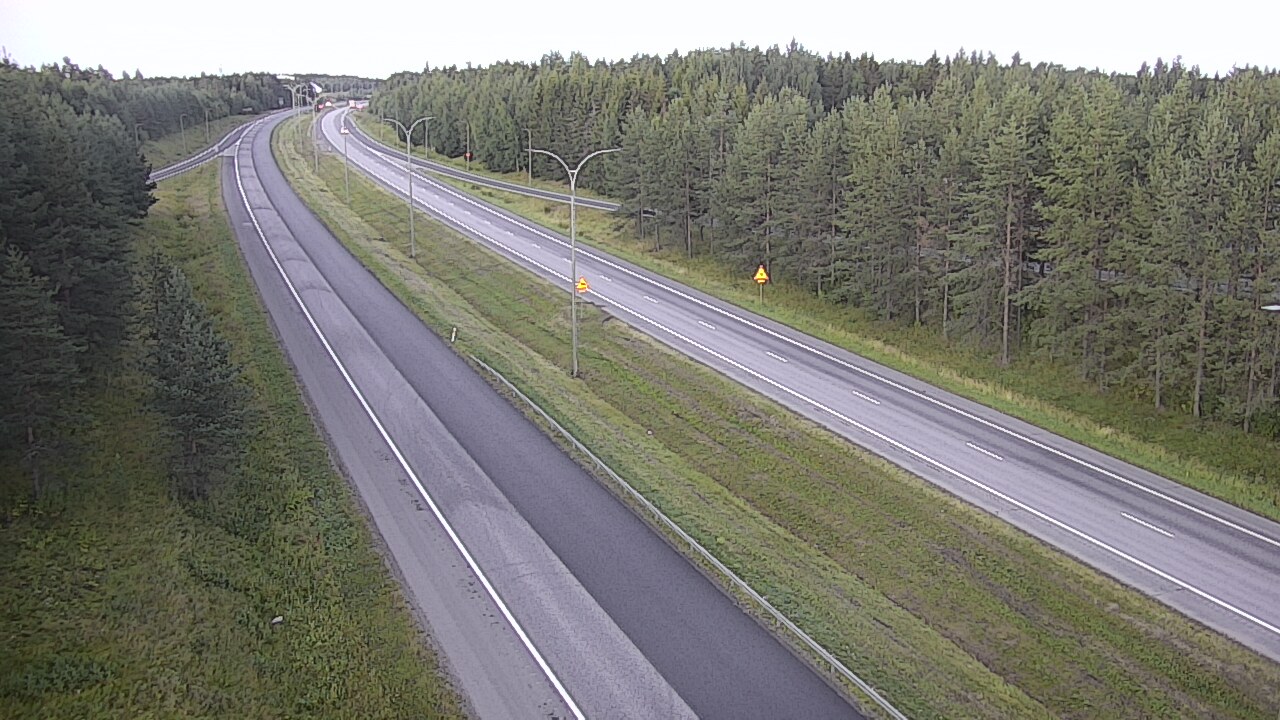 Weather Camera Image Väg 4 Uleåborg, Ouluntulli, Oulu, Pohjois-Pohjanmaa
