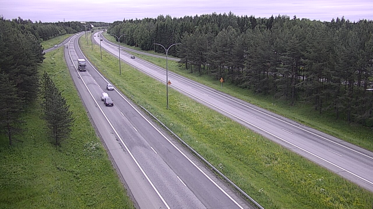 Weather Camera Image Road 4 Oulu, Ouluntulli, Oulu, Pohjois-Pohjanmaa