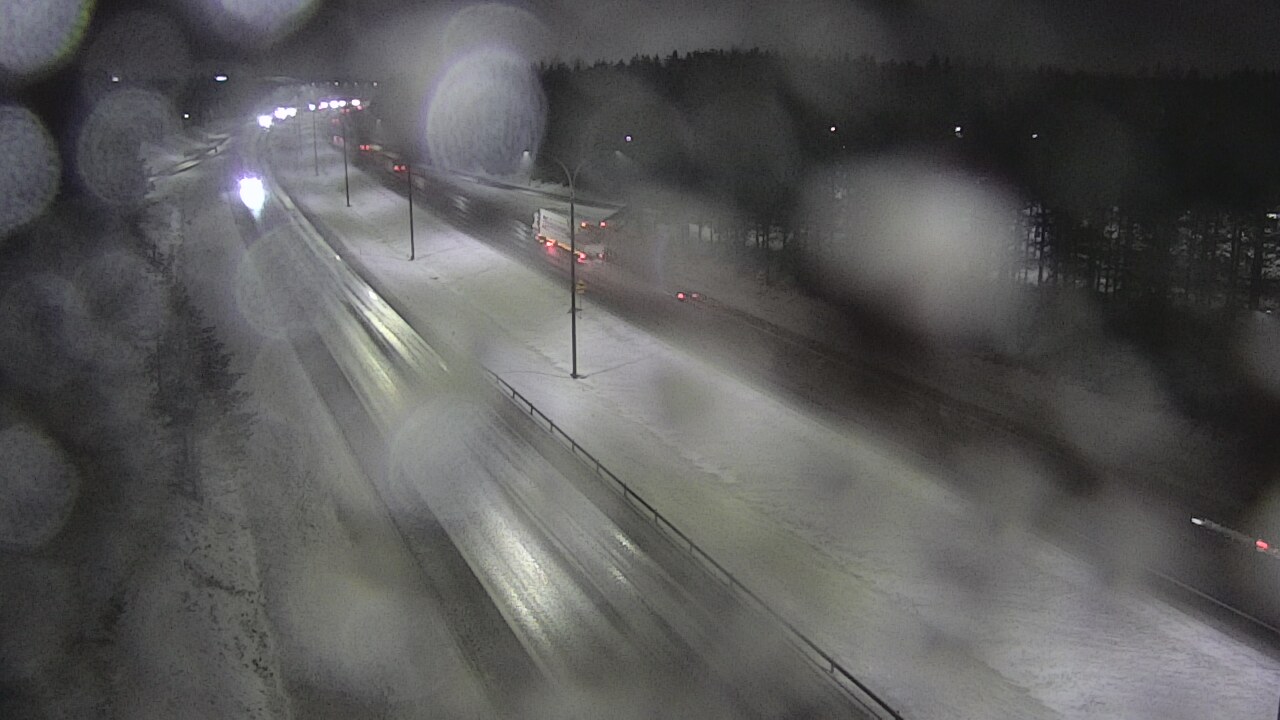 Weather Camera Image Väg 4 Uleåborg, Ouluntulli, Oulu, Pohjois-Pohjanmaa