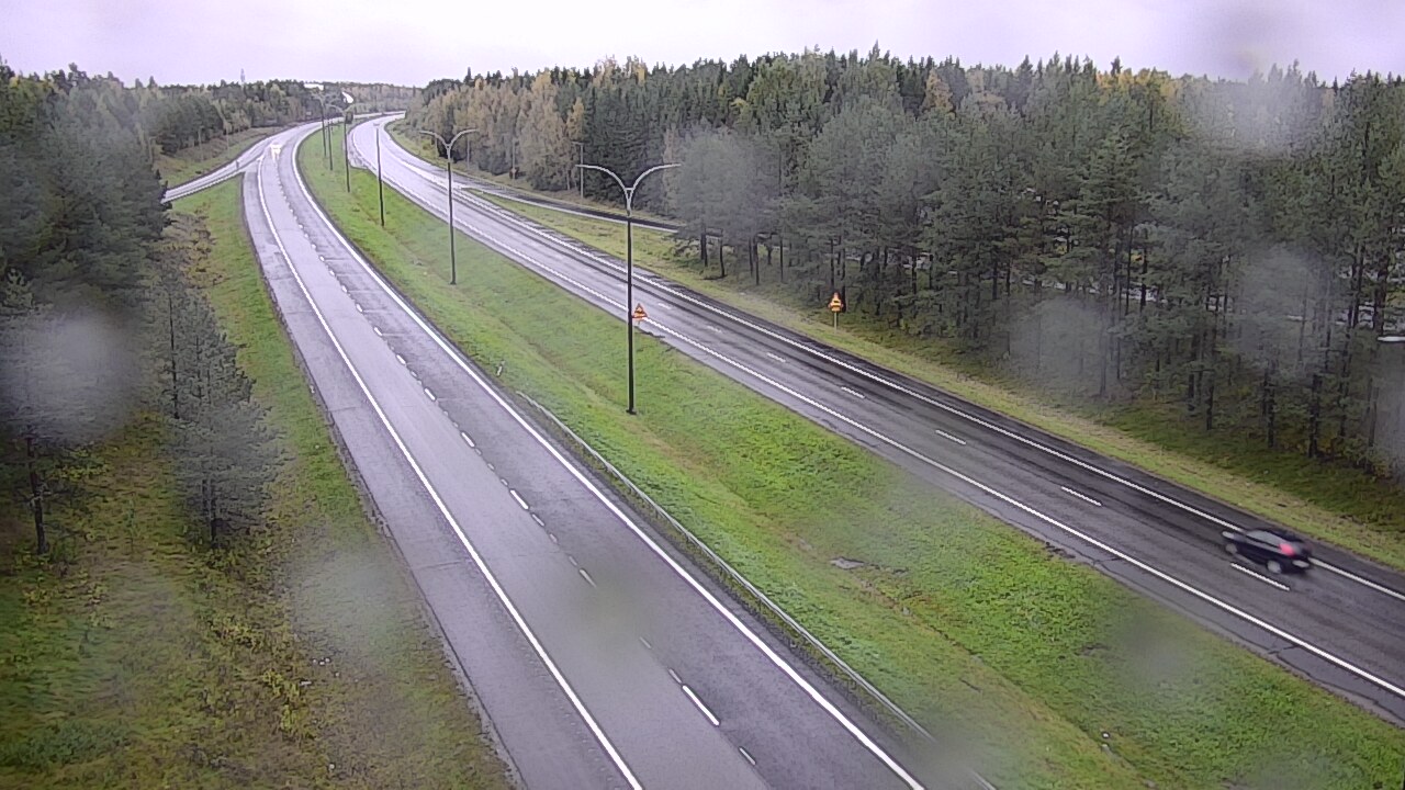 Weather Camera Image Väg 4 Uleåborg, Ouluntulli, Oulu, Pohjois-Pohjanmaa