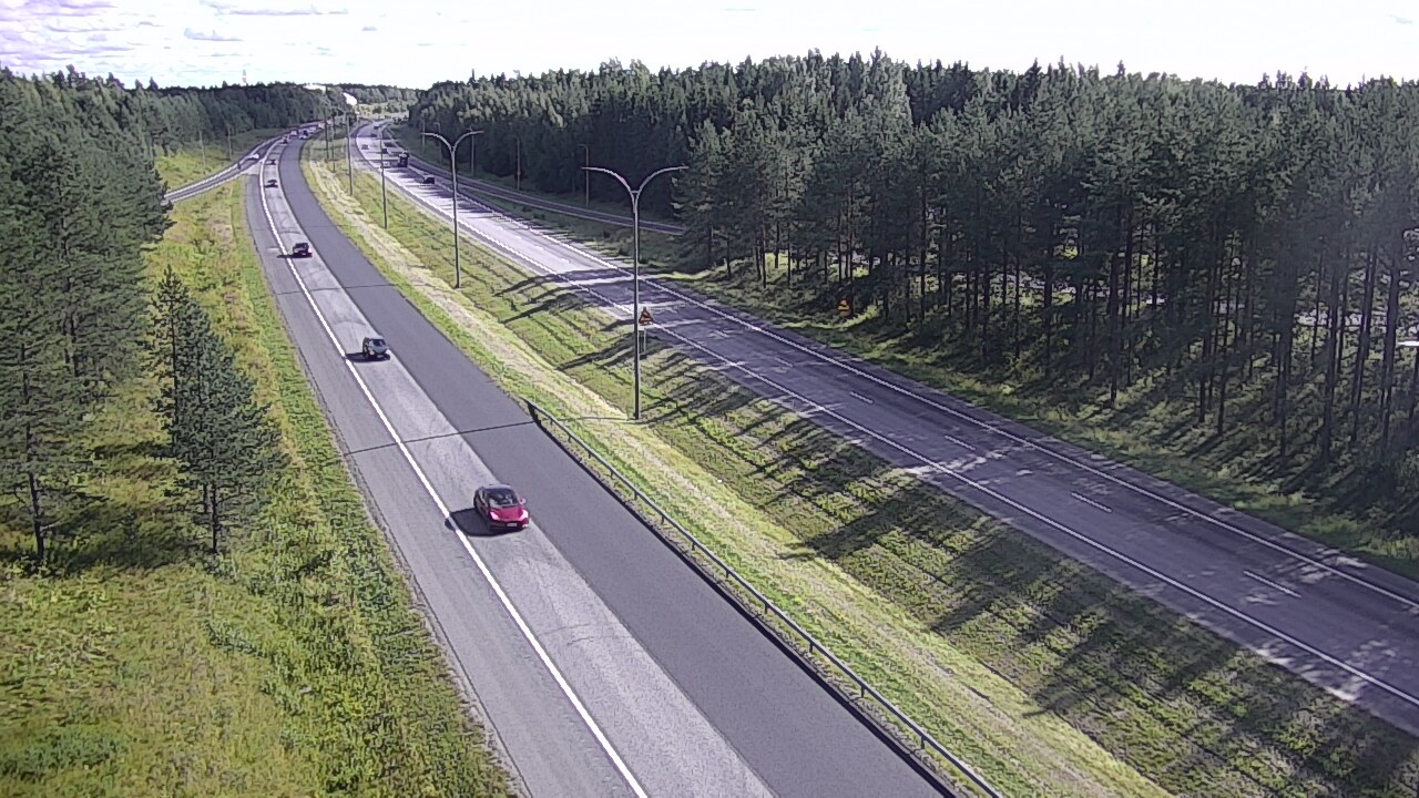 Weather Camera Image Väg 4 Uleåborg, Ouluntulli, Oulu, Pohjois-Pohjanmaa