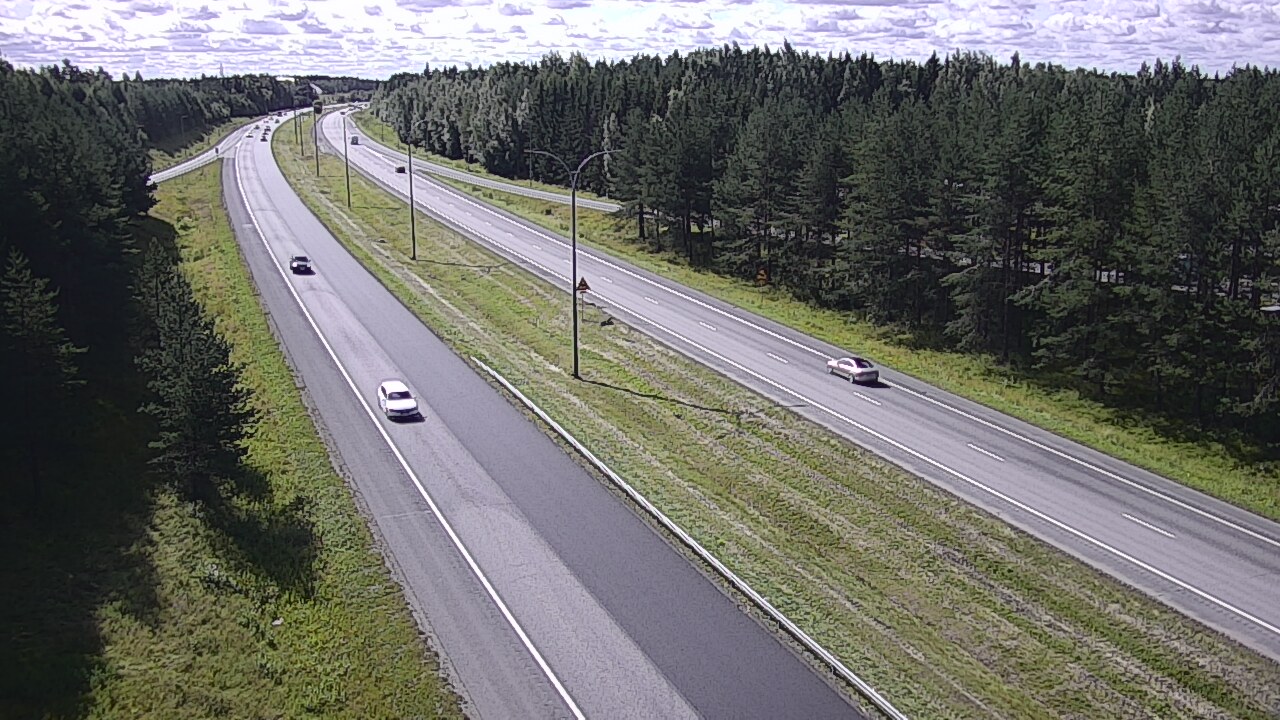 Weather Camera Image Väg 4 Uleåborg, Ouluntulli, Oulu, Pohjois-Pohjanmaa