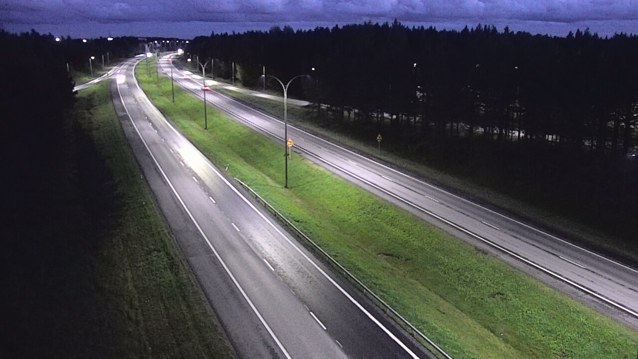 Weather Camera Image Väg 4 Uleåborg, Ouluntulli, Oulu, Pohjois-Pohjanmaa
